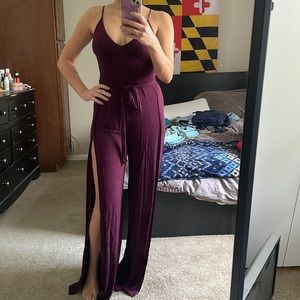 LuLus Purple Jumpsuit